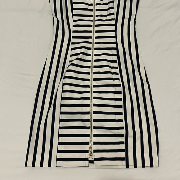 CLASSIC DARK NAVY STRIPED DRESS - Picture 8 of 8